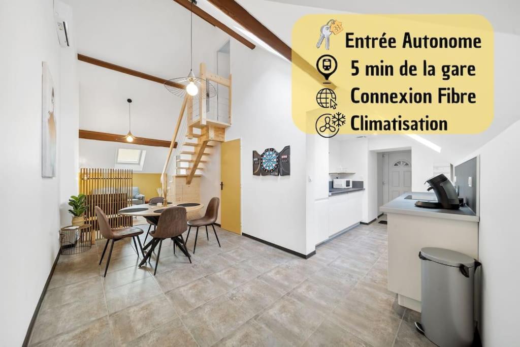 Le Duplex Moutarde Apartment ชาลง-ซูร์-ซอน ภายนอก รูปภาพ